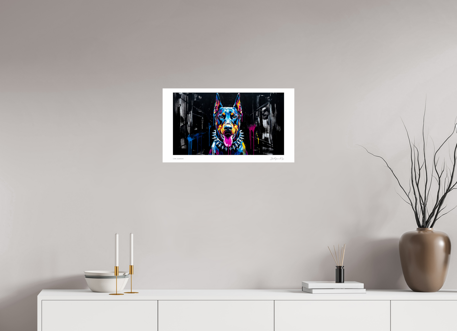 64 x 36 cm, Fine Art Print - Pearl Loyal Guardian (Open Edition — Fine Art Print)