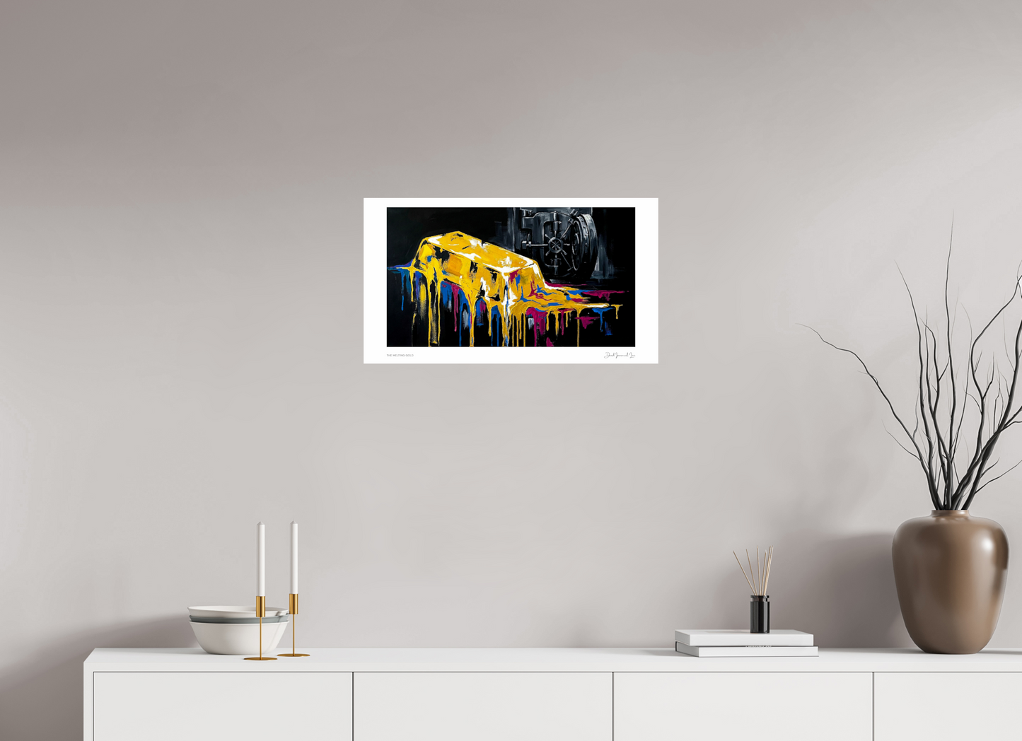 64 x 36 cm, Fine Art Print - Pearl The Melting Gold (Open Edition — Fine Art Print)